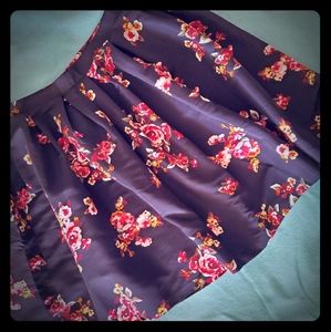 Rose Print Skirt